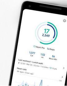 Aplikacja Google Fit na Android Wear