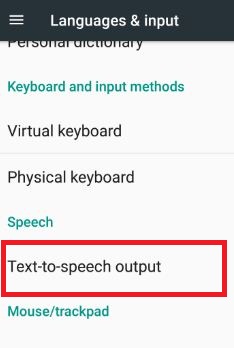 Jak zmienić głos Google Text-To-Speech w Android Nougat 7.1.2