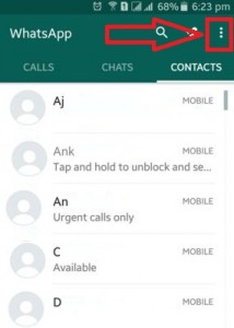 Jak usunąć zablokowany kontakt z WhatsApp Android