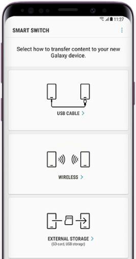 Jak używać aplikacji Samsung Smart Switch do przesyłania danych Galaxy S9