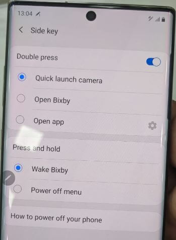 Jak wyłączyć Bixby w Galaxy Note 10 Plus