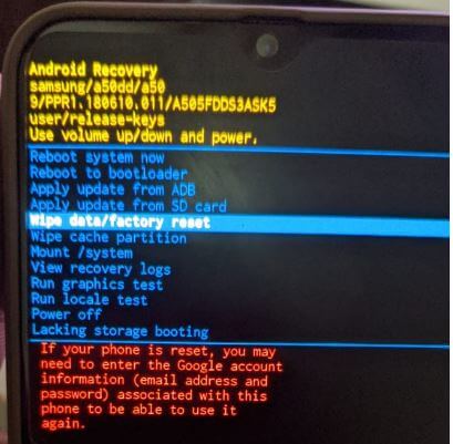 Jak wykonać twardy reset Samsung Galaxy A50